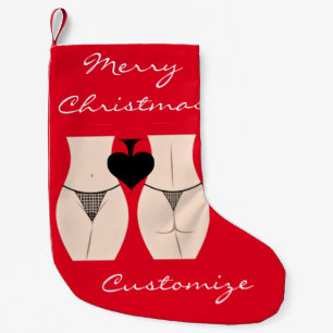 Thong Panty Spade Thunder_Cove Small Christmas Stocking