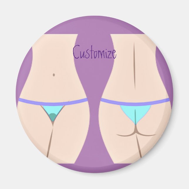 Thong Panty Thunder_Cove Magnet (Front)