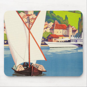 Thonon Les Bains French Travel Europe Mouse Pad