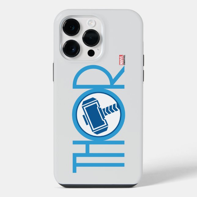 Thor Art Deco Name iPhone Case (Back)