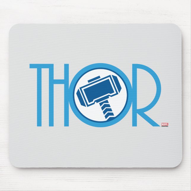 Thor Art Deco Name Mouse Pad (Front)