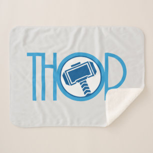 Thor Art Deco Name Sherpa Blanket
