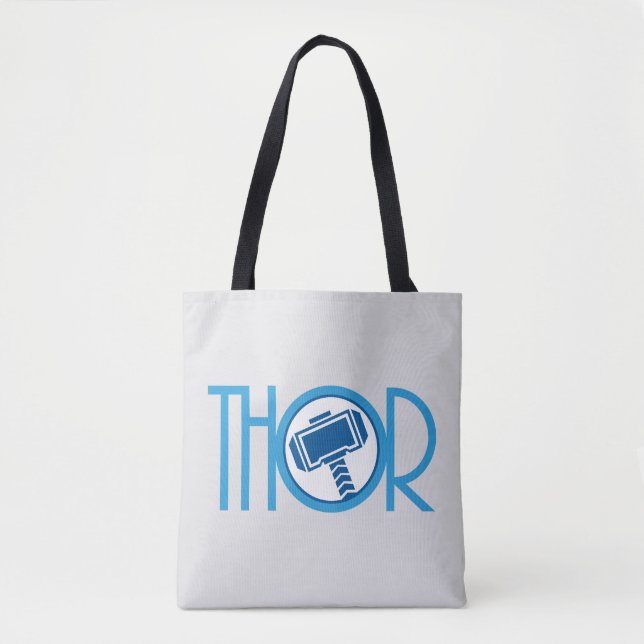 Thor Art Deco Name Tote Bag (Front)