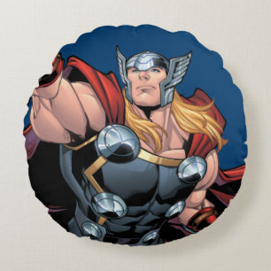 Thor Assemble Round Pillow