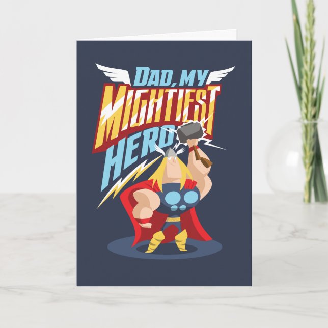 Thor | Dad, My Mightiest Hero Card (Front)