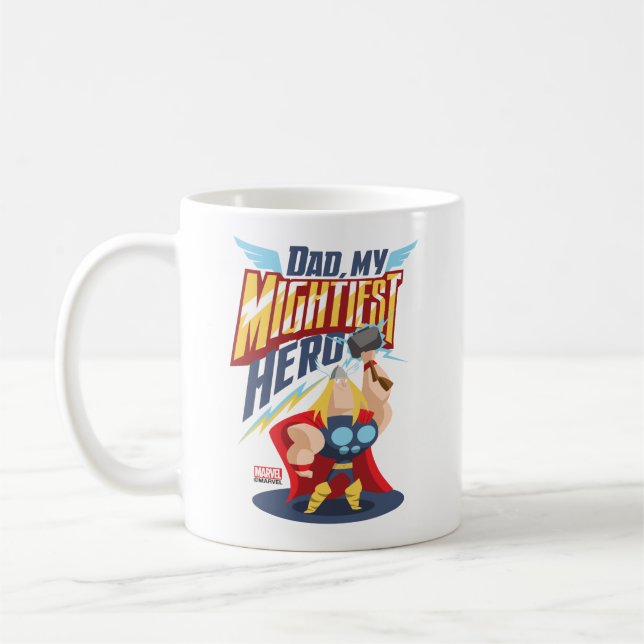 Thor | Dad, My Mightiest Hero Coffee Mug (Left)