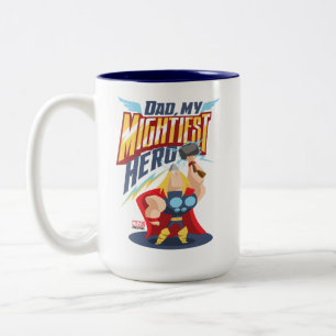 Thor   Dad, My Mightiest Hero Two-Tone Coffee Mug