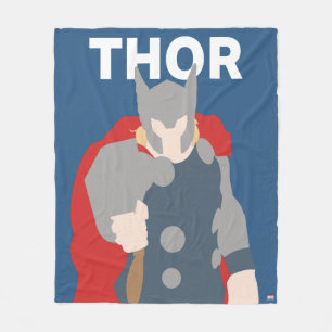 Thor Flat Colour Character Art Fleece Blanket