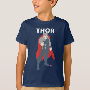 Thor Flat Colour Character Art T-Shirt