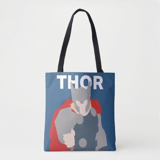 Thor Flat Colour Character Art Tote Bag (Front)