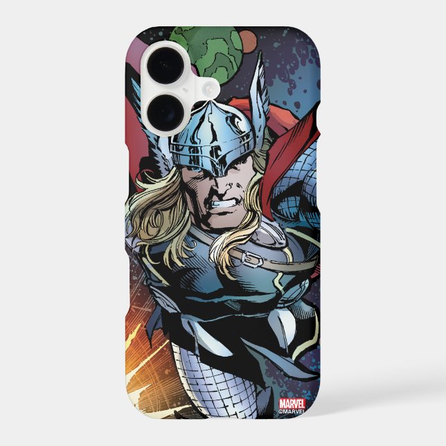 Thor Flying Through Space Comic Panel (Back)