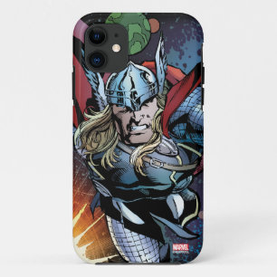 Thor Flying Through Space Comic Panel iPhone 11 Case