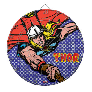 Thor Flying With Mjolnir Dartboard