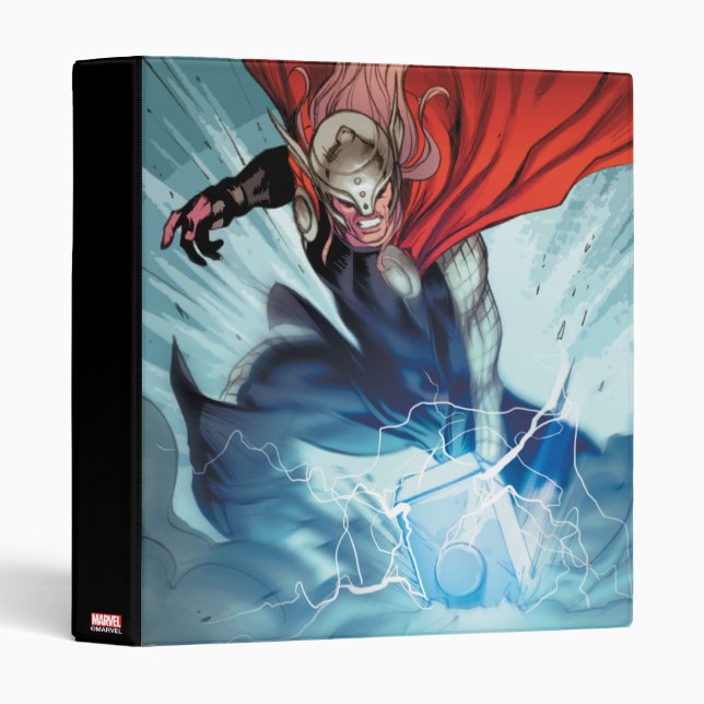Thor Hammer Comic Panel Binder (Front/Spine)