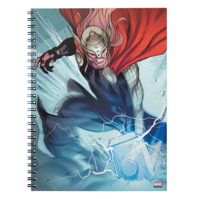 Thor Hammer Comic Panel Notebook (Front)