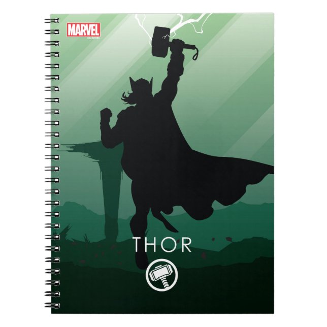 Thor Heroic Silhouette Notebook (Front)