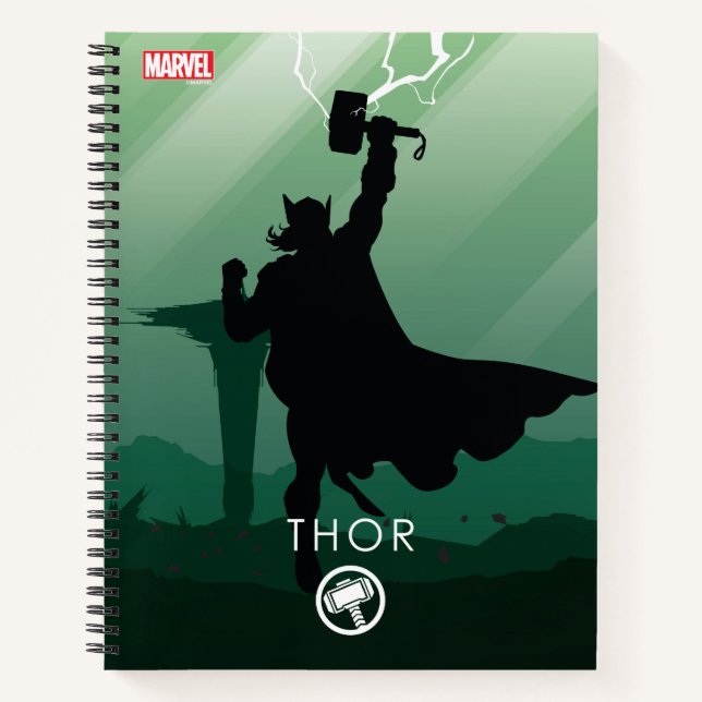 Thor Heroic Silhouette Notebook (Front)