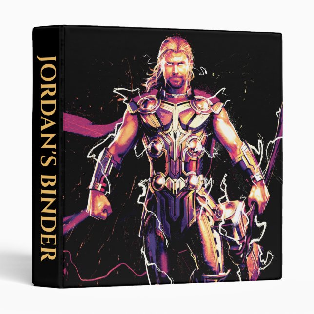 Thor Illustrated Character Art Binder (Front/Spine)