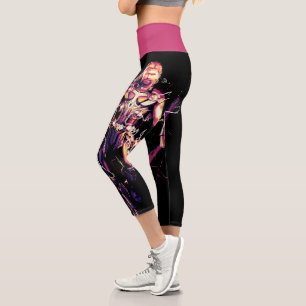Thor Illustrated Character Art Capri Leggings