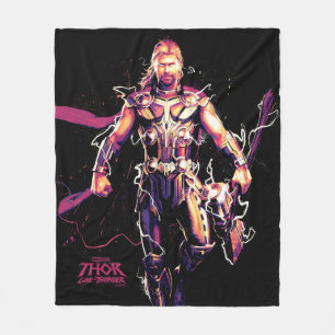 Thor Illustrated Character Art Fleece Blanket
