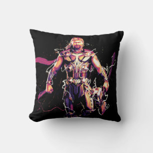 Thor Illustrated Character Art Throw Pillow
