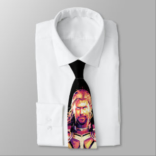 Thor Illustrated Character Art Tie