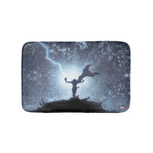 Thor Lightning Comic Panel Bath Mat