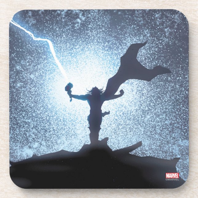 Thor Lightning Comic Panel Coaster (Front)