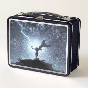 Thor Lightning Comic Panel Metal Lunch Box