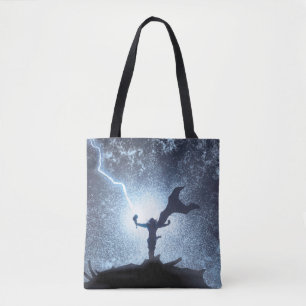 Thor Lightning Comic Panel Tote Bag