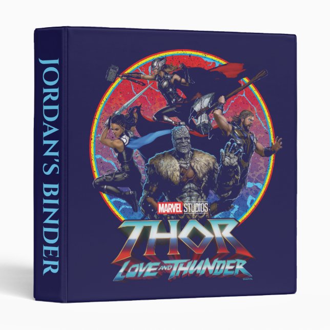 Thor: Love and Thunder Retro Group Graphic Binder (Front/Spine)