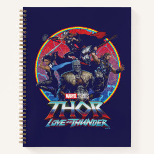 Thor: Love and Thunder Retro Group Graphic Notebook