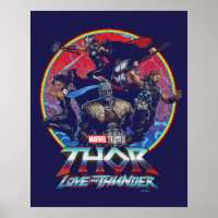 Thor: Love and Thunder Retro Group Graphic