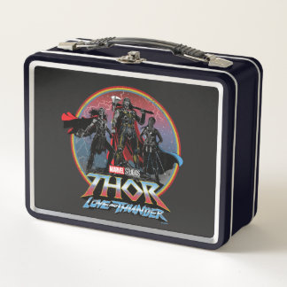 Thor: Love and Thunder Vintage Group Graphic Metal Lunch Box