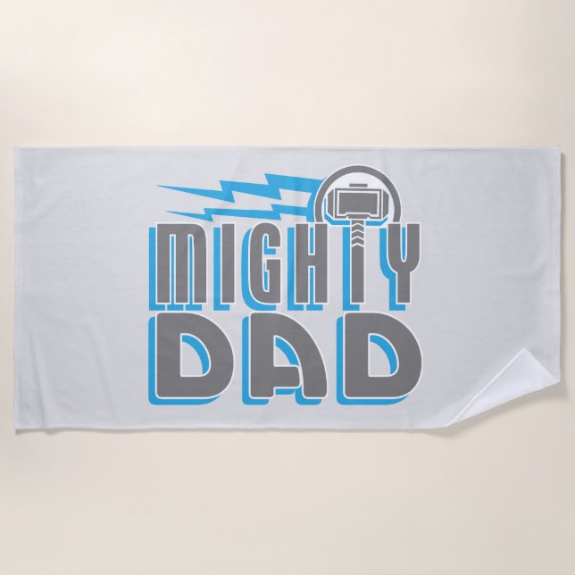 Thor | Mighty Dad Beach Towel (Front)