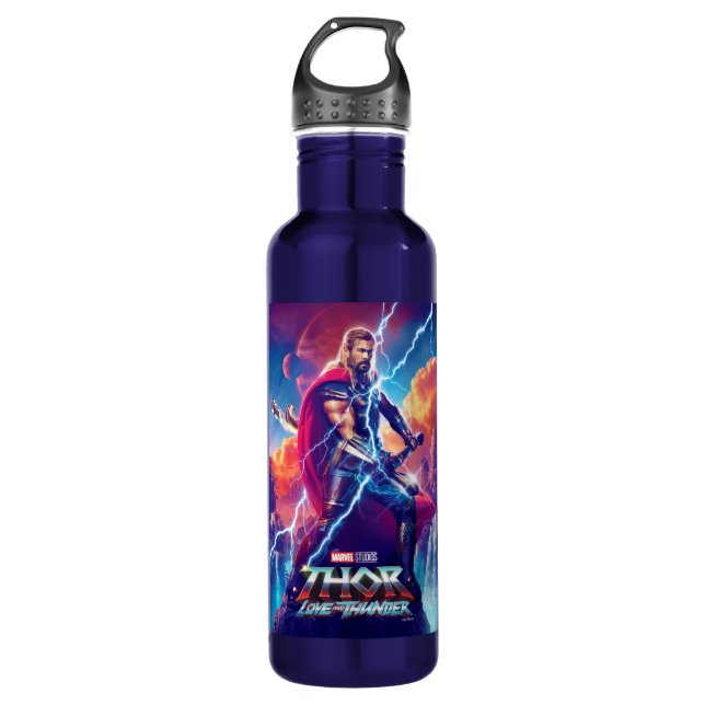 Thor on Mountain Top 710 Ml Water Bottle (Front)