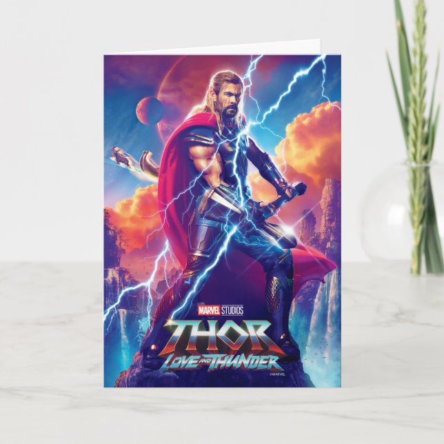 Thor on Mountain Top Card (Front)