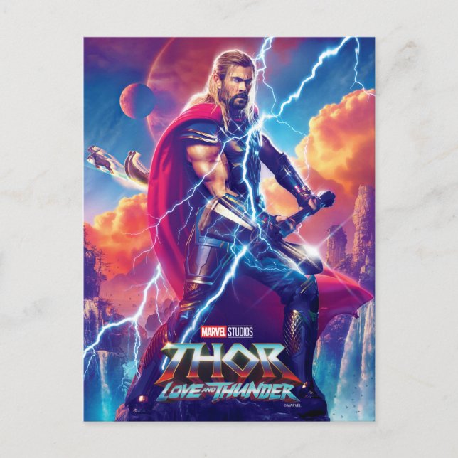 Thor on Mountain Top Postcard (Front)