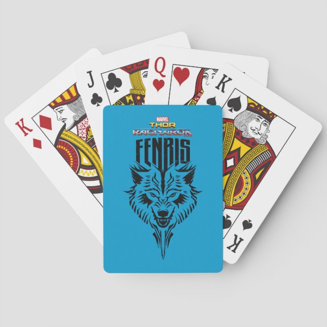 Thor: Ragnarok | Fenris Wolf Graphic Playing Cards (Back)
