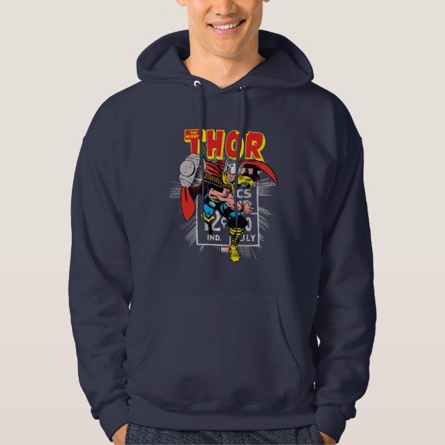 Thor Retro Comic Price Graphic Hoodie (Front)