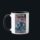 Thor Stormbreaker Comic Cover Homage Mug<br><div class="desc">Thor: Love and Thunder | Check out this comic book cover homage featuring Thor tossing Stormbreaker!</div>