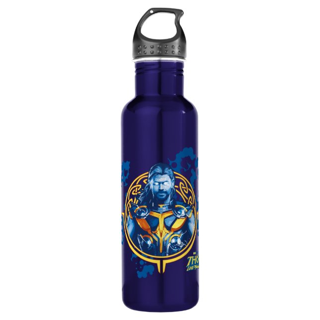 Thor Stylized Asgardian Graphic 710 Ml Water Bottle (Front)