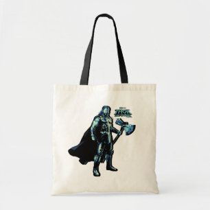 Thor Stylized Striped Character Graphic Tote Bag