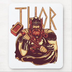 Thor, the god of thunder mouse pad