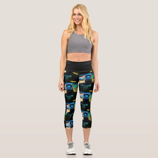 THOR VIKING CAPRI LEGGINGS (Front)