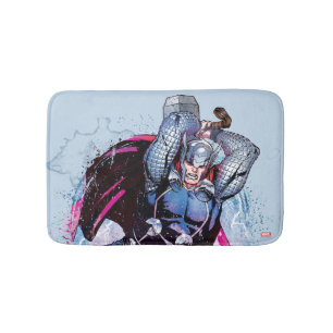 Thor Watercolor Character Graphic Bath Mat