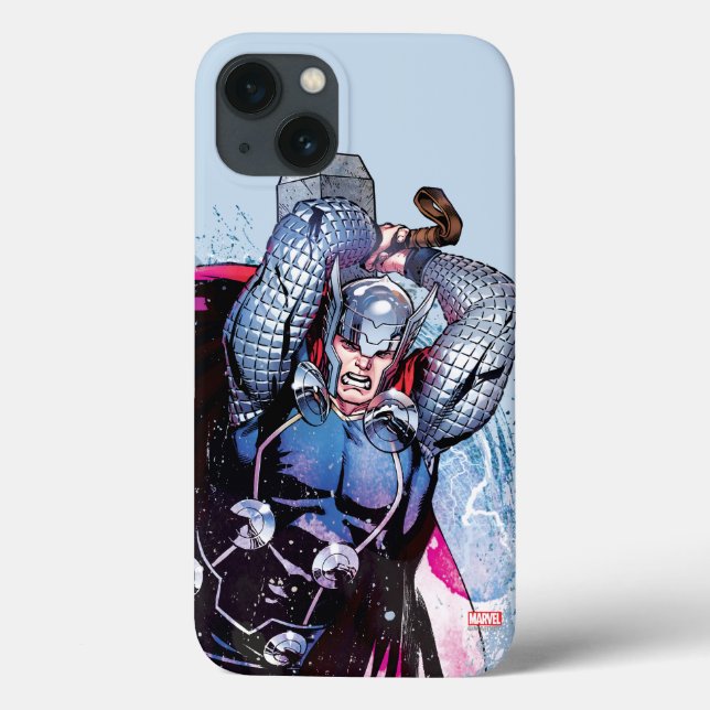 Thor Watercolor Character Graphic Case-Mate iPhone Case (Back)