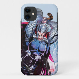 Thor Watercolor Character Graphic iPhone 11 Case