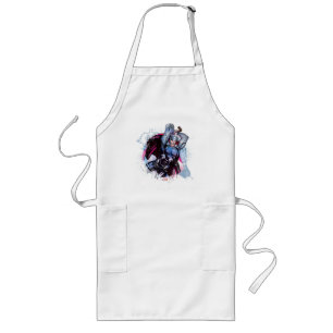 Thor Watercolor Character Graphic Long Apron