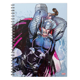 Thor Watercolor Character Graphic Notebook